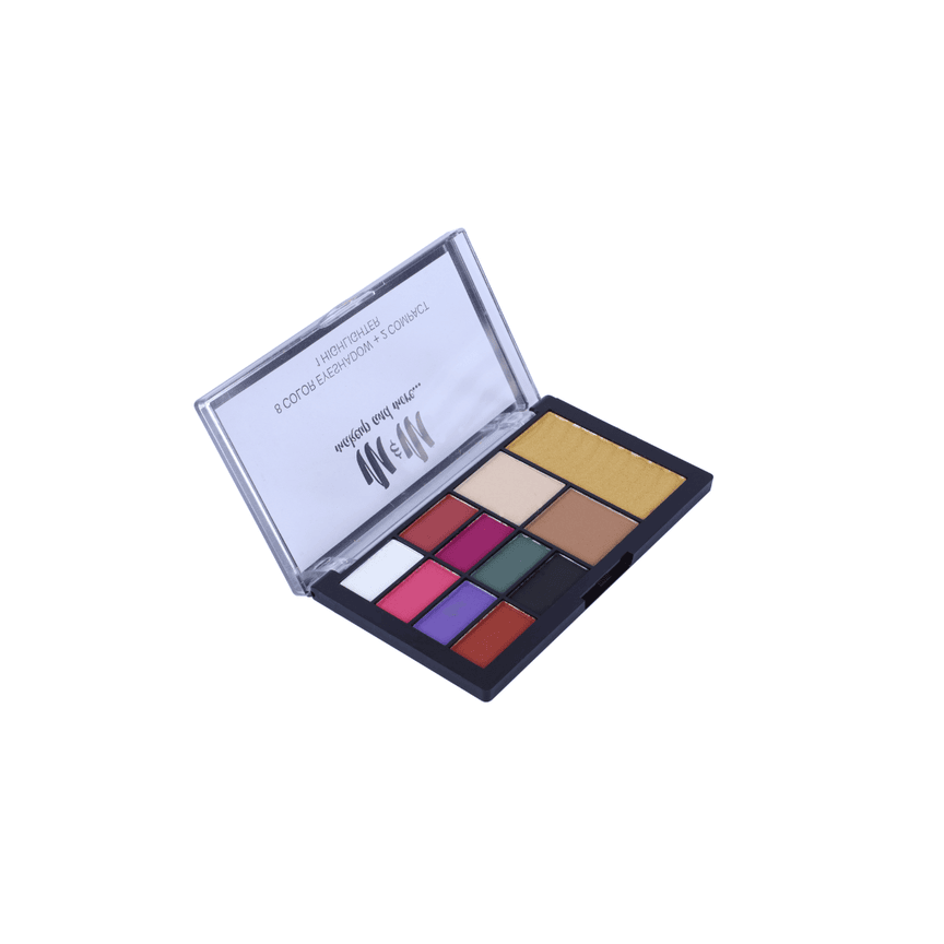 8 Color Eyeshadow + 2 Compact