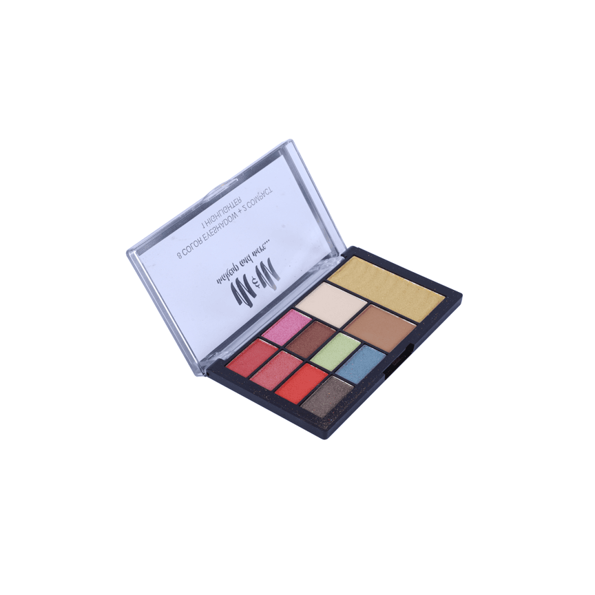 8 Color Eyeshadow + 2 Compact