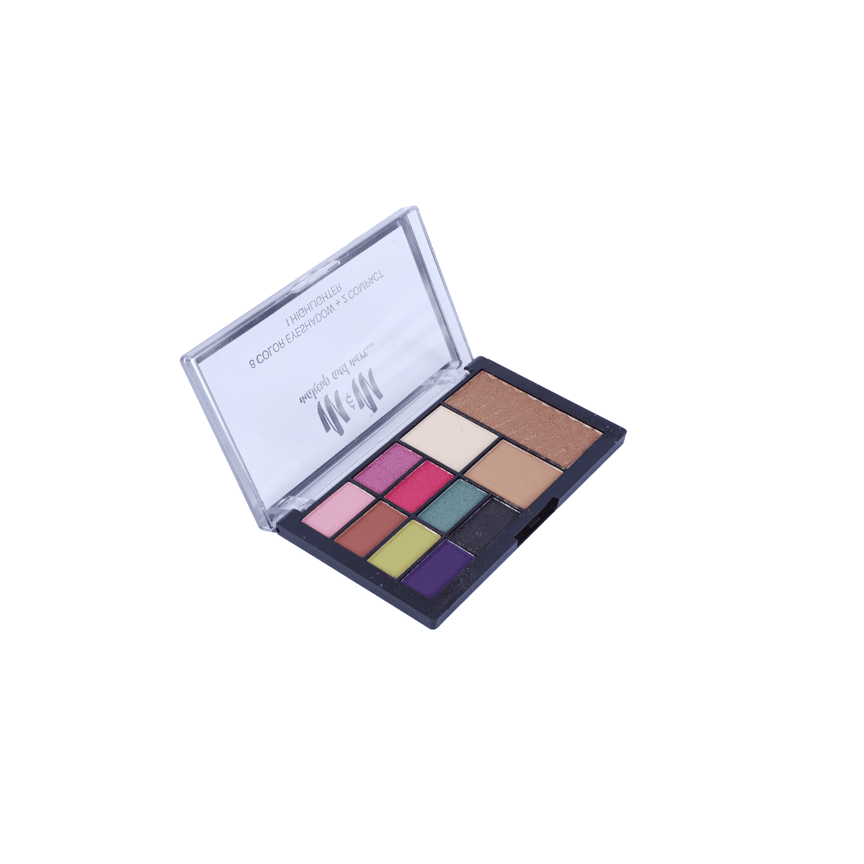 8 Color Eyeshadow + 2 Compact