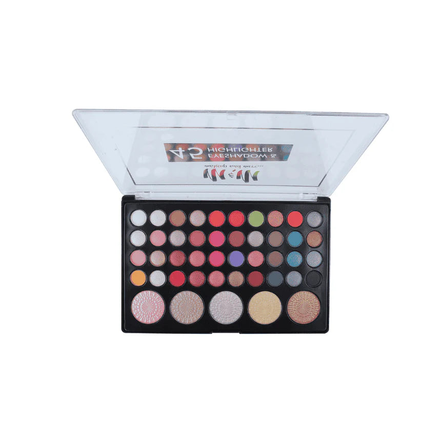 45 Color Eyeshadow & Highlighter Palate
