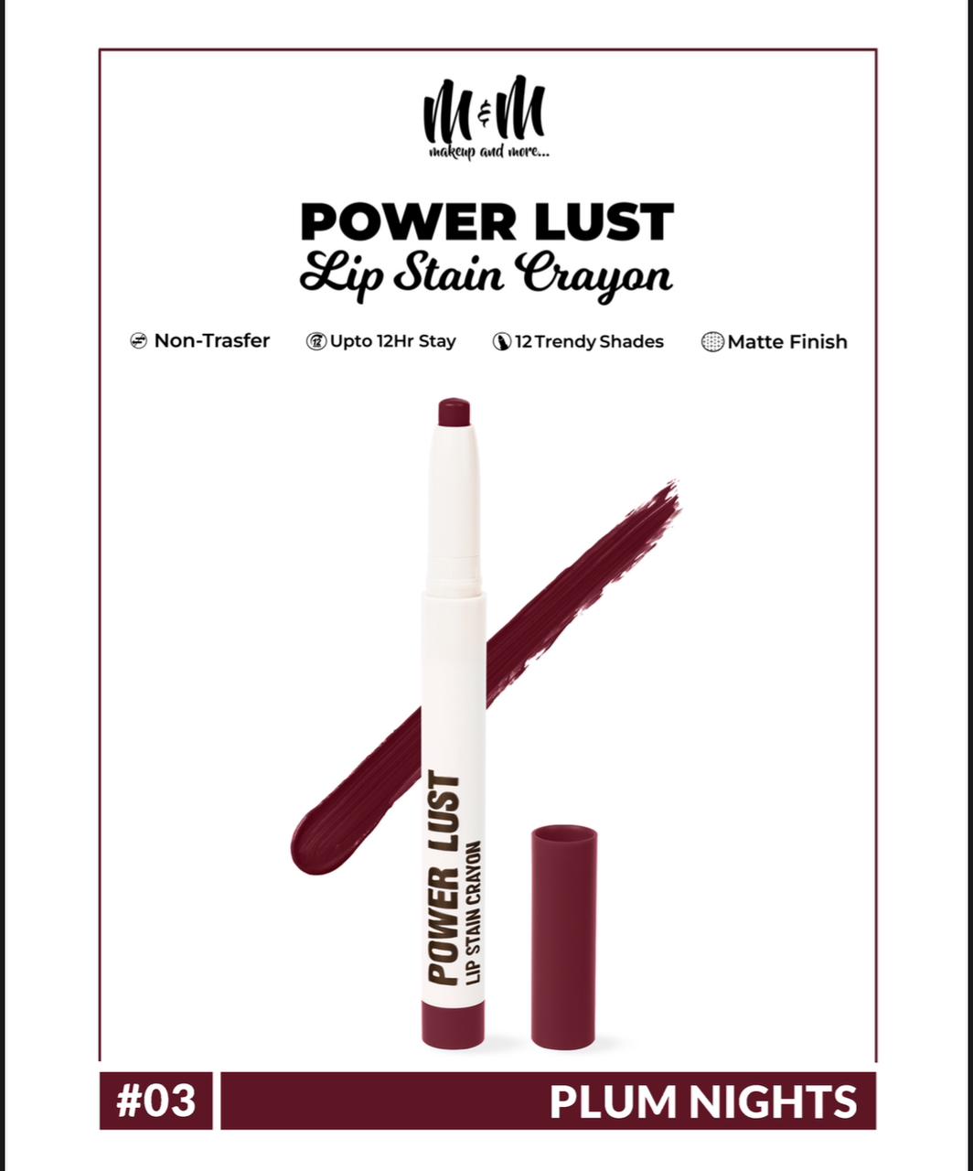 Power Lust Lip Stain Crayon