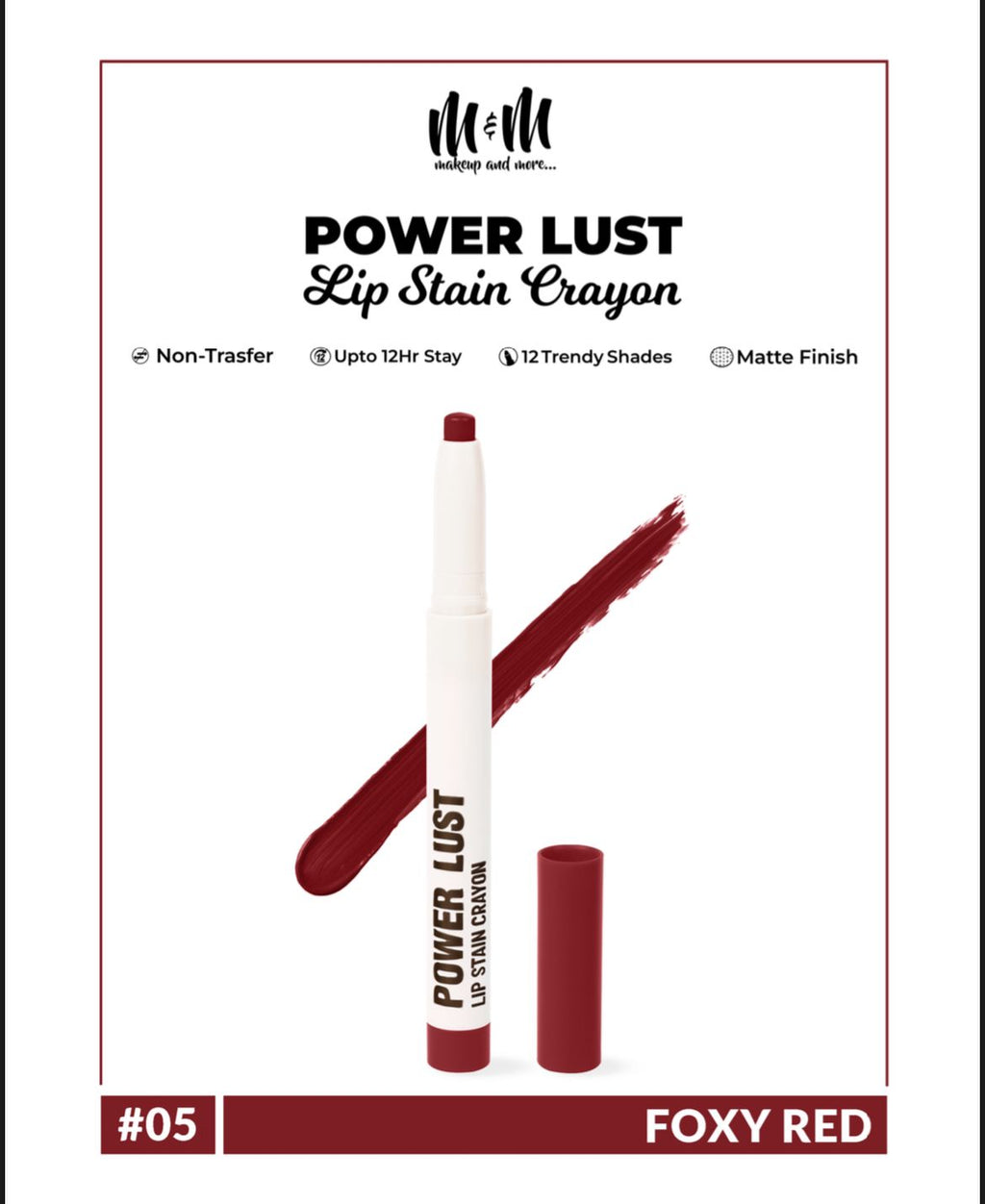 Power Lust Lip Stain Crayon