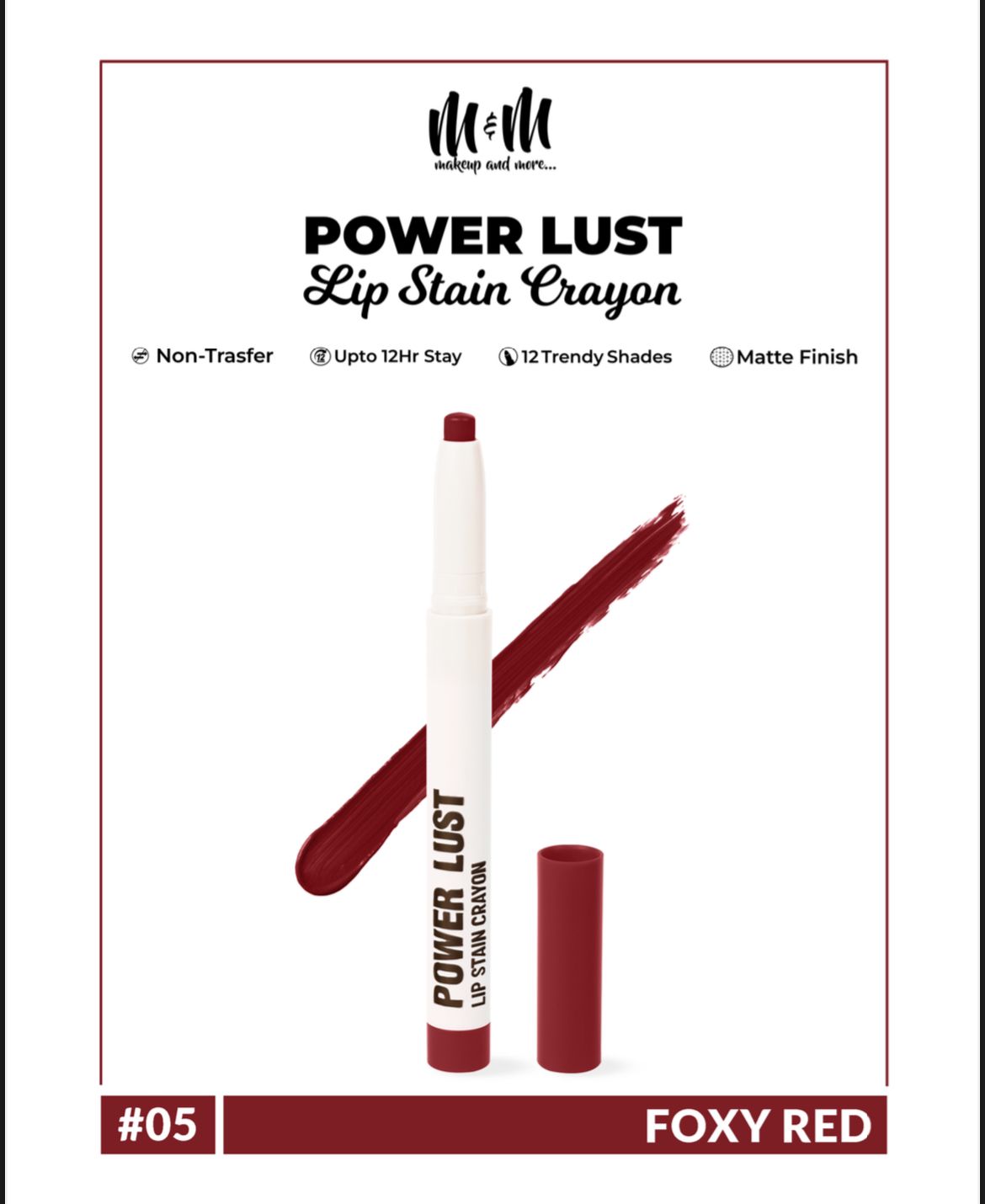 Power Lust Lip Stain Crayon